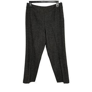 Vintage Talbots 100% Wool Lined Pants Lined Size 14 Black Textured Side Zip